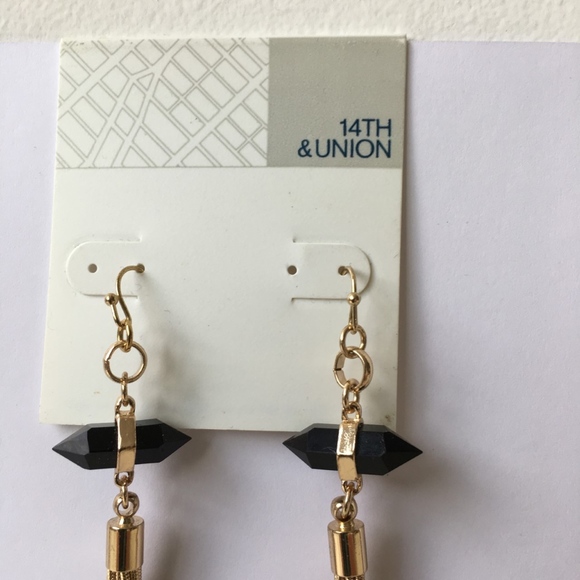 14th & Union Snake Chain Tassel Earrings - Picture 5 of 6